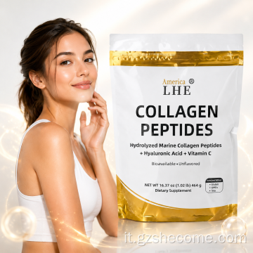 Polvere di peptidi di collagene marino Shecome Salute delle articolazioni della pelle